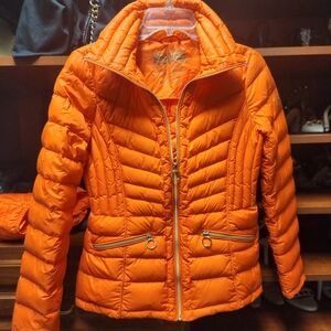 Michael Kors Iconic Orange Puffer Jacket